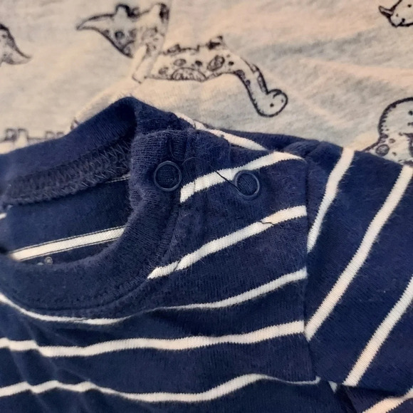 Little Me Size 6M 2 Piece Dino Shortall and Shirt Set - Picture 6 of 9